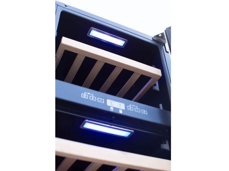 TrueFlame 24-Inch 5.3 Cu. Ft. Outdoor Rated Dual Zone Wine Cooler