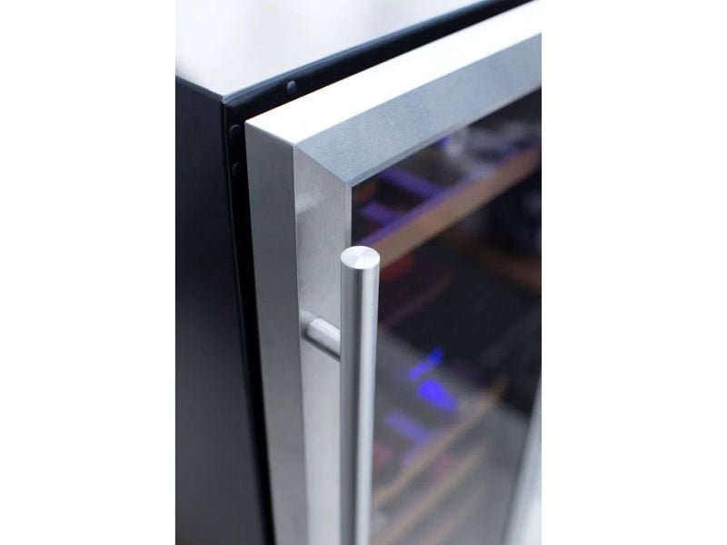 TrueFlame 24-Inch 5.3 Cu. Ft. Outdoor Rated Wine Cooler with Locking Door