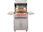 TrueFlame 25-Inch 3-Burner Freestanding Gas Grill with Grill Lights