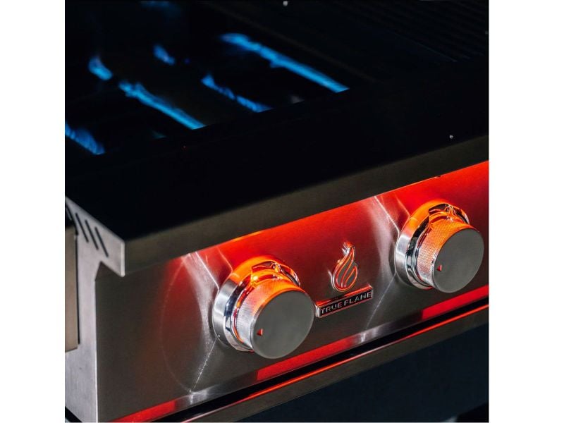 TrueFlame 40-Inch 5-Burner Built-In Grill with Rear Infrared Burner and Grill Lights