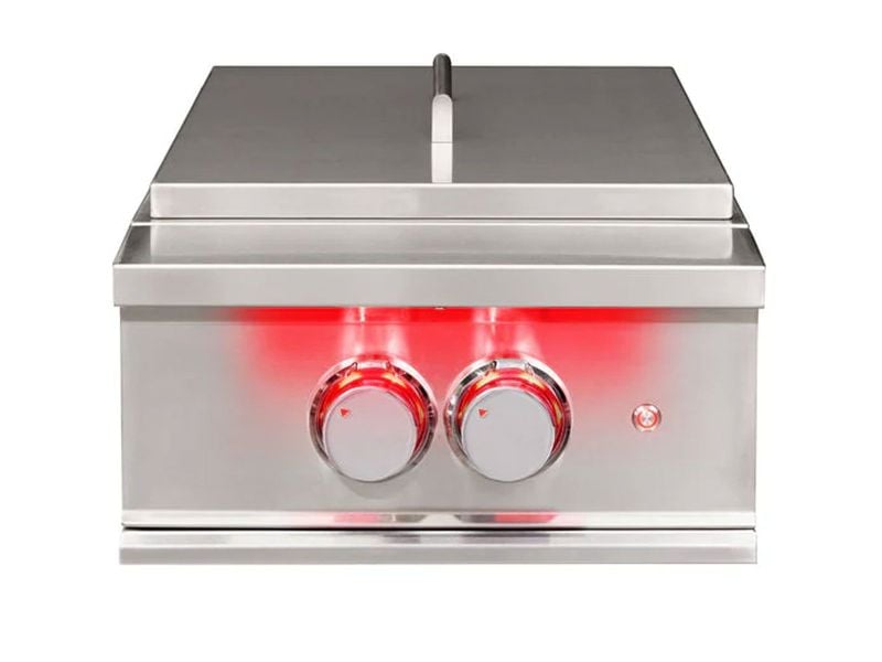 TrueFlame Built-In Gas Power Burner with Wok Grate & Removable Lid