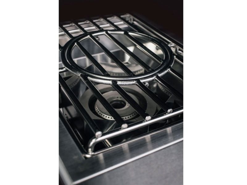 TrueFlame Built-In Gas Power Burner with Wok Grate & Removable Lid