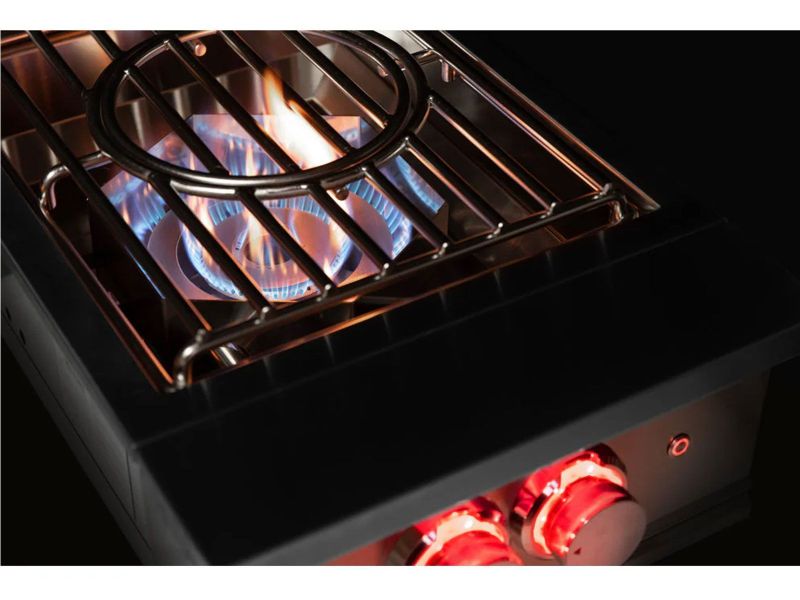TrueFlame Built-In Gas Power Burner with Wok Grate & Removable Lid